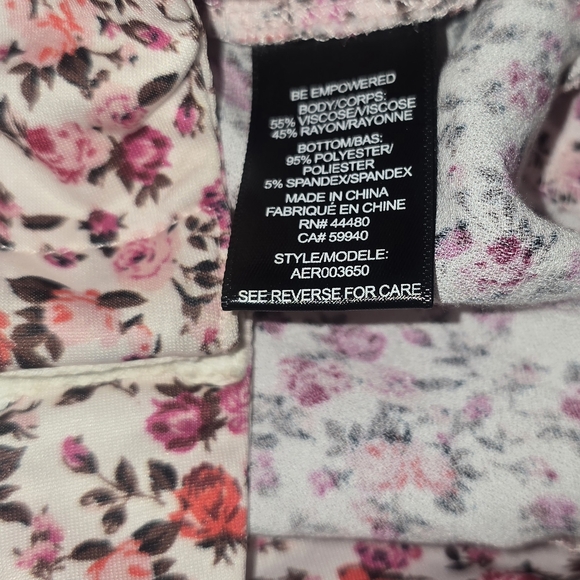 AFRM x REVOLVE Danna Bodysuit in Black Floral Medium Spring Deep V Wrap Style - Picture 4 of 5